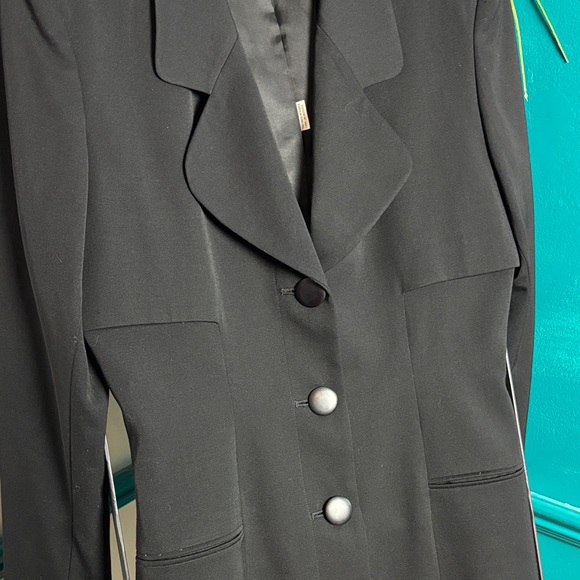 Tahari Black Tailored trenchcoat dress - Picture 5 of 9